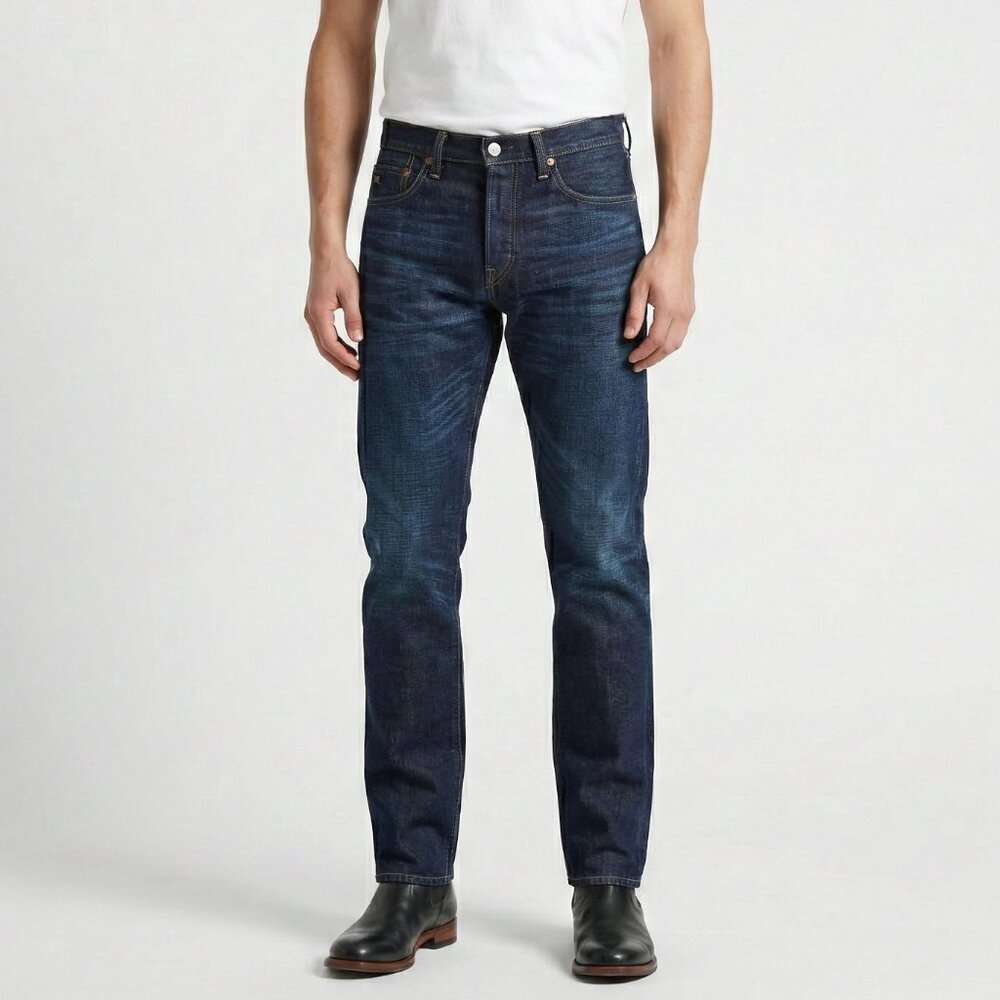 RRL Ralph Lauren Selvedge Denim Jeans 31x30 East West Slim Fit Made in USA